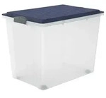 Rotho Aufbewahrungsbox mit Rollen 70L COMPACT - Kunststoffbox je 57,0 x 39,5 x...