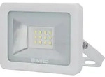 Unitec LED Fluter Au&szlig;enleuchte Wei&szlig; 7W 850lm Tageslicht 6500K kaltwei&szlig;