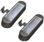 LED Solar Dachrinnenleuchten - Schwarz