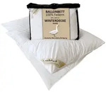 Ballonbett Kuschelzeit in 155x220 cm - mit 3700 Gramm F&uuml;llung aus 100% Federn -