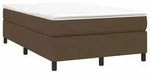 vidaXL Boxspringbett mit Matratze Dunkelbraun 120x190 cm Stoff - Braun