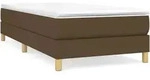 vidaXL Boxspringbettgestell Dunkelbraun 90x190 cm Stoff - Braun