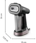 Tefal Pure Force DT8765E0, Tragbare Dampfb&uuml;rste, 0,18 l, 0,416667 min, Schwarz,