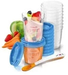 AVENT Nahrungs-Mehrwegbecher (Modell SCF721/20) Aufbewahrungssystem - Transparent