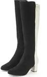 LASCANA Stiefel Langschaftstiefel, Stiefelette, schwarz/wei&szlig; Gr&ouml;&szlig;e 39 -