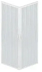 Libert&egrave; Eckdusche 100x100 cm PVC Mittelfaltt&uuml;r &mdash; Heimwerker-Bausatz, Italy