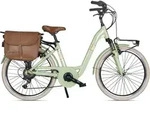 VENICE - I love Italy Elektro-Citybike MONOTUBO Classic Lady 24 Zoll, VERDE GIULIETTA