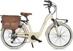 VENICE - I love Italy Elektro-Citybike MONOTUBO Classic Lady 24 Zoll, BEIGE