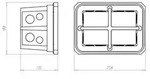 KAISER Einbaugeh&auml;use universal 1298-37 258 x 188 x 135mm