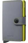 Secrid WIP MM-Grey & Lime in GREY VINTAGE color size Talla unica - Grau