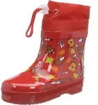 Playshoes Uni Kinder, Regenstiefel, Rot Waldtiere, 26 EU - Rot - 26