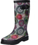 Bockstiegel Damen Regenstiefel Anja schwarz/multi Gr. 40 - Schwarz - 40