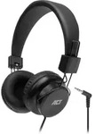 ACT Faltbarer Stereo-Kopfh&ouml;rer mit 3,5-mm-Audiobuchse AC9300 - Schwarz
