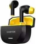 Canyon CANYON headset HEXAGON 7 TWS ANC+ENC Wireless Charge Black Yellow -