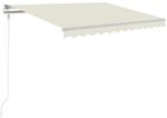 vidaXL Markise Automatisch Einziehbar 300x250 cm Creme
