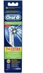 Braun Oral-B CrossAction Ersatz-Aufsteckb&uuml;rsten 8 St&uuml;ck - Wei&szlig;