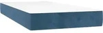 vidaXL Taschenfederkernmatratze Mittel Dunkelblau 90x200x20 cm Samt -