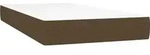 vidaXL Taschenfederkernmatratze Mittel Dunkelbraun 100x200x20 cm Stoff -...