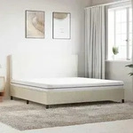 vidaXL Matratze Schaumstoff Mittelweich 200x200 cm - Wei&szlig;