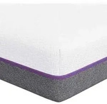 vidaXL Memory-Schaum-Matratze Mittel 120 x 200 cm 16 cm Wei&szlig; und Grau - Wei&szlig;