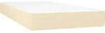 vidaXL Taschenfederkernmatratze Mittel Creme 90x190x20 cm Stoff - Beige/Wei&szlig;