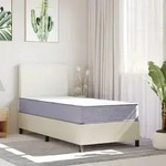 vidaXL Matratze Schaumstoff Mittelweich 90x190 cm - Wei&szlig;