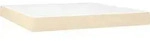 vidaXL Taschenfederkernmatratze Mittel Creme 160x200x20 cm Stoff - Beige/Wei&szlig;
