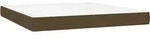 vidaXL Taschenfederkernmatratze Mittel Dunkelbraun 180x200x20 cm Stoff -...