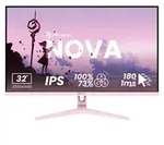 Arozzi Nova 32" Gaming Monitor - QHD IPS - 180Hz - Rosa