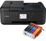 Canon Pixma TR7650 Multifunktionsdrucker mit 5 kompatiblen Patronen