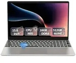Ausda T152A Laptop, 15,6 Zoll, Intel N95, 16 GB RAM, 512 GB NVMe-SSD - Silber