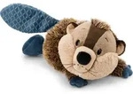 Nici Biber Harry Woodsnacker 20 cm liegend Pl&uuml;schbiber - Beige