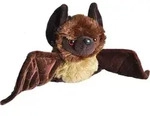 Pl&uuml;sch Fledermaus - 18 cm - Braun