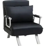 HOMCOM Schlafsessel, 2-in-1 Schlafsofa Klappsessel mit Verstellbarer...