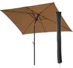 SVITA Sonnenschirm Set 3x2m Balkonschirm rechteckig mit Sonnenschutz Matt