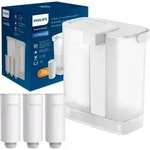 PHILIPS AWP2980WH3 automatischer Wasserfilter f&uuml;r die Arbeitsplatte. Drei Kartuschen