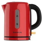 Taurus KE2402X, 1 l, 2400 W, Rot, Edelstahl, &Uuml;berhitzungsschutz, Drahtlos - Rot