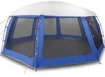 vidaXL Poolzelt mit abnehmbarem &Uuml;berzelt Netzw&auml;nden Azurblau 690x690cm - Blau