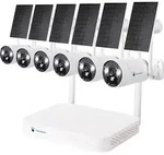 LUVISION Dual WLAN Solar Akku &Uuml;berwachungssystem 10 Kanal NVR 4MP