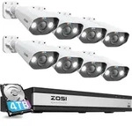 ZOSI 5MP &Uuml;berwachungskamera Set mit 4TB Festplatte