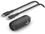 Belkin USB-C Kfz-Ladeger. 30W PD 1m Lightning-Kab.CCA004bt1MBK-B5 - Schwarz