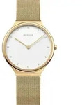 Bering Damen Uhr Armbanduhr Ultra-Slim Gold - 18434-334 Edelstahl