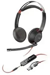 Poly Blackwire 5220 schnurgebundenes Headset, Flexibler Mikrofonarm mit Noise Ca -