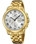 Jaguar Herren Chronograph Uhr Le Chronographe Elegant Luxus Edelstahl gold...