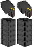 SuperSparSet 10x Eurobox NextGen Grip mit Scharnierdeckel und gelben