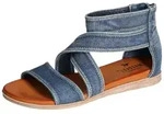 Mustang Damen Sandale geschlossene Ferse Kreuzriemen Zipper 1424-806,...