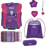 Scout Schulranzen Superflash Extreme Micro Set 4-teilig Heartbeat violett -