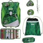 Scout Alpha Danger Dino Schulrucksack Set 4tlg. - Gr&uuml;n
