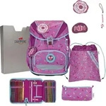 DerDieDas ErgoFlex Superlight Schulranzenset 5-teilig Sweet Sprinkles pink - Rosa