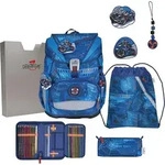 DerDieDas ErgoFlex Superlight Turbo Speed Schulranzenset 5-teilig - Blau